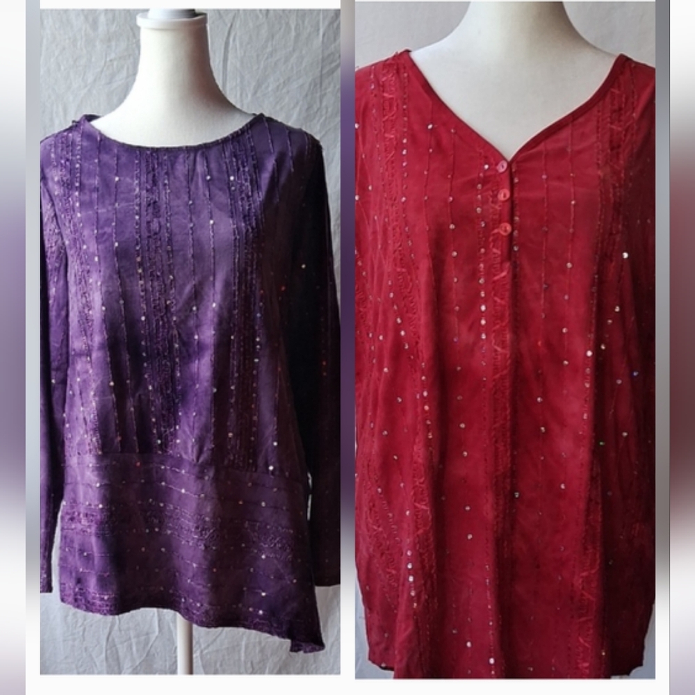 *Clearout Bundle* 1X Red Purple Tops